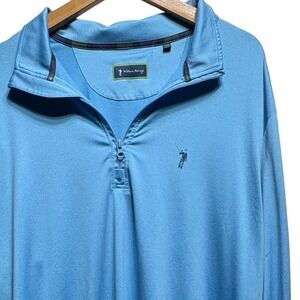 William‎ Murray Golf Quarter Zip Pullover Mens XXL Blue Long Sleeve Performance